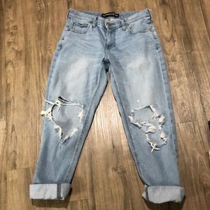 Express jeans. Girlfriend style. Baggy. Distressed